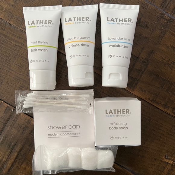 NEW!  Luxury Bath LATHER Modern Apothecary Sample Size Toiletries - Picture 1 of 4